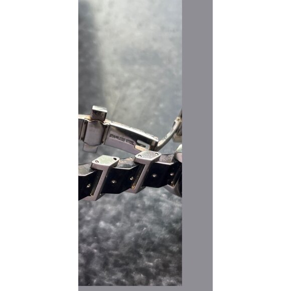 Vtg Kenneth Cole New York Womens Watch Chronograph Swiss Movement Mother Of Pear - Picture 7 of 10